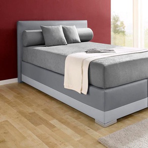 Boxspringbett MAINTAL Lago Komplettbetten Gr. Material, Liegefläche B/L: 140 cm x 200 cm, Gewicht bis: 120 kg H4, 7-Zonen-Tonnentaschen-Federkernmatratze, rot (bordeauxrot, schwarz) Boxspringbetten ohne Bettkasten in 3 verschiedenen Matratzenarten, H2