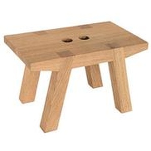 Mainzer Fußbank Mogunto Eiche geölt braun, Designer Marcus Hofbauer, 20x33x19 cm