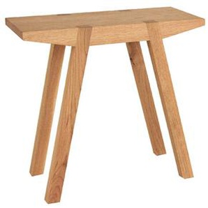 Mainzer Hocker Mogunto Eiche geölt braun, Designer Marcus Hofbauer, 47x50x25 cm