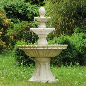 Garten Wasserspiel Markleeberg“ Klassischer Etagenbrunnen mit Vogelbad Toni