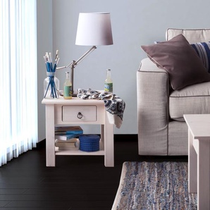 Beistelltisch Valmer I 50 x 45 x 50cm Weiß/Weiß