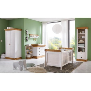 Kommode IV 108 x 90 x 45cm Weiß/Weiß/Laugenfarbig