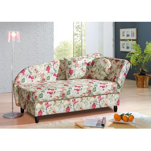 Maison Belfort Recamiere Raasi Multicolor Webstoff 210x92x86 cm mit Schlaffunktion und Bettkasten