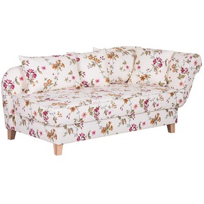 Recamiere II Webstoff Beige/Creme Webstoff 193 x 82 x 91cm Armlehne davorstehend rechts Landhaus