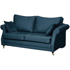 Maison Belfort Sofa Killara 2-Sitzer Marineblau Samt 210x70x95 cm