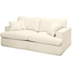 Sofa Mormès 2,5-Sitzer -Webstoff Beige/Creme Webstoff 195 x 95 x 105cm Landhaus