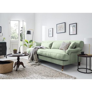 Sofa Stenum 3-Sitzer Webstoff Blau/Mint Webstoff 237 x 91 x 112cm Landhaus