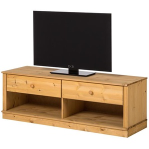 Maison Belfort TV-Lowboard Lillehammer I Massivholz Kiefer 140x45x45 cm (BxHxT) Landhaus