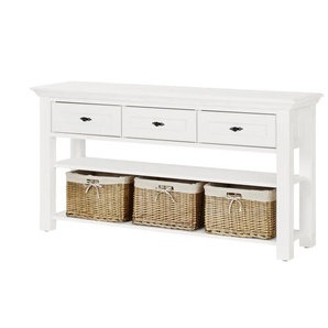 maison bleue Anrichte Petit Chalet - weiß - Materialmix - 161 cm - 84 cm - cm 43,0 | Möbel Kraft