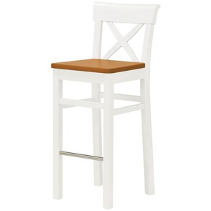 maison bleue Barstuhl Florian ¦ weiß ¦ Maße (cm): B: 43,5 H: 106 T: 44.0