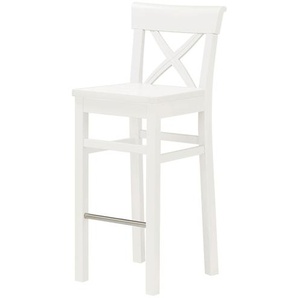 maison bleue Barstuhl Florian ¦ weiß ¦ Maße (cm): B: 43,5 H: 106 T: 44.0