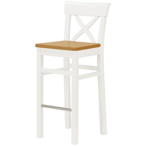 maison bleue Barstuhl Florian ¦ weiß ¦ Maße (cm): B: 43,5 H: 106 T: 44.0