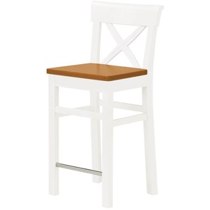 maison bleue Barstuhl Florian ¦ weiß ¦ Maße (cm): B: 43,5 H: 96 T: 44.0