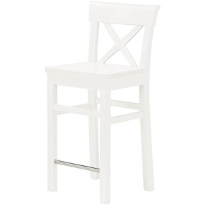 maison bleue Barstuhl Florian ¦ weiß ¦ Maße (cm): B: 43,5 H: 96 T: 44.0