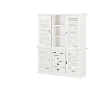 maison bleue Buffet  Fancy ¦ weiß ¦ Maße (cm): B: 171,3 H: 202,1 T: 48.0