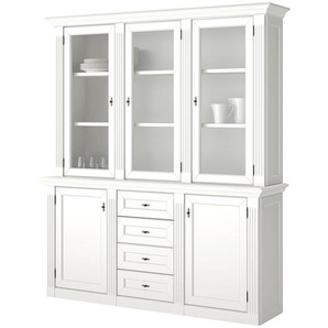 maison bleue Buffet  Petit Chalet ¦ weiß ¦ Maße (cm): B: 171 H: 197 T: 44.0