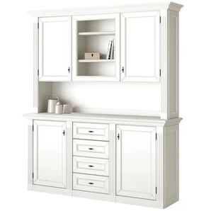 maison bleue Buffet Petit Chalet - weiß - Materialmix - 171 cm - 197 cm - cm 44,0 | Möbel Kraft