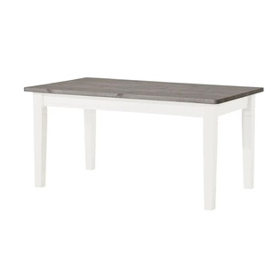 maison bleue Esstisch massiv Florian - grau - Materialmix - 90 cm - 78 cm | Möbel Kraft