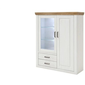 maison bleue Highboard Xanten - weiß - Materialmix - 118 cm - 142 cm - cm 40,0 | Möbel Kraft