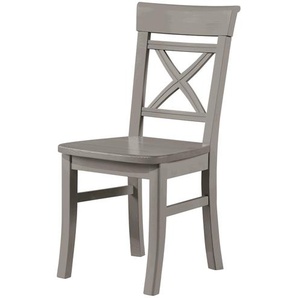 maison bleue Holzstuhl  Florian ¦ grau ¦ Maße (cm): B: 45 H: 94 T: 43.0