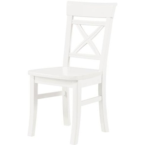 maison bleue Holzstuhl  Florian ¦ weiß ¦ Maße (cm): B: 45 H: 94 T: 43.0