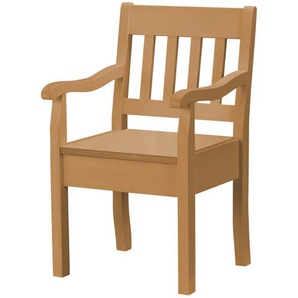 maison bleue Holzstuhl mit Armlehne Bendix ¦ holzfarben ¦ Maße (cm): B: 53,9 H: 93 T: 58.0