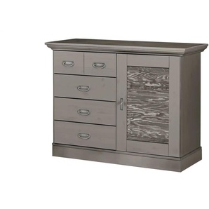 maison bleue Kommode  Fancy ¦ grau ¦ Maße (cm): B: 118,5 H: 90,1 T: 48.0