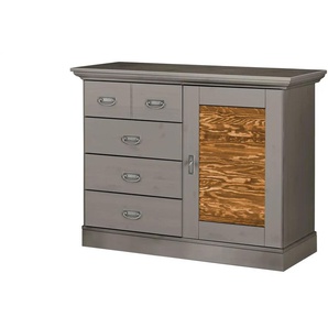 maison bleue Kommode  Fancy ¦ grau ¦ Maße (cm): B: 118,5 H: 90,1 T: 48.0