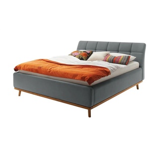 maison bleue Polsterbettgestell Merla - grau - Materialmix - 196 cm - 105 cm | Möbel Kraft