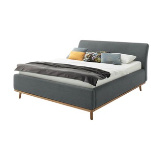maison bleue Polsterbettgestell mit Bettkasten Merla - grau - Materialmix - 196 cm - 105 cm | Möbel Kraft