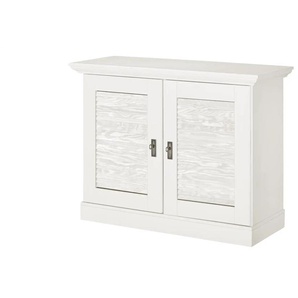 maison bleue Sideboard Fancy - weiß - Materialmix - 118,5 cm - 90,1 cm - cm 48,0 | Möbel Kraft
