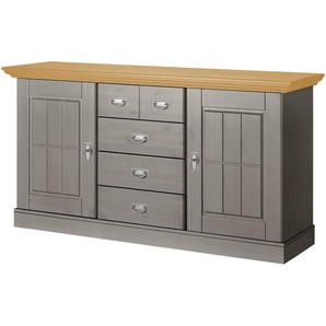 maison bleue Sideboard  Florian ¦ grau ¦ Maße (cm): B: 171,3 H: 90,1 T: 48