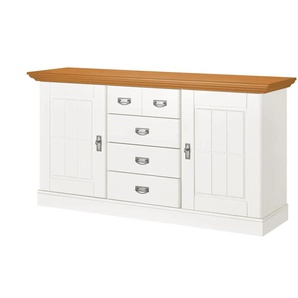 maison bleue Sideboard Florian - weiß - Materialmix - 171,3 cm - 90,1 cm - cm 48,0 | Möbel Kraft