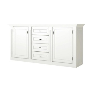 maison bleue Sideboard Petit Chalet - weiß - Materialmix - 170 cm - 84 cm - cm 44,0 | Möbel Kraft