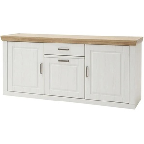 maison bleue Sideboard  Xanten ¦ weiß ¦ Maße (cm): B: 183 H: 85 T: 50.0