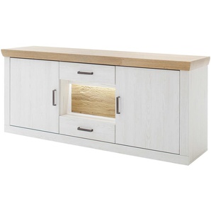 maison bleue Sideboard  Zara ¦ weiß ¦ Maße (cm): B: 181 H: 78 T: 47