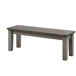 maison bleue Sitzbank massiv Florian - grau - Materialmix - 40 cm - 46 cm | Möbel Kraft