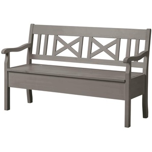 maison bleue Sitzbank  massiv Florian ¦ grau ¦ Maße (cm): B: 148 H: 93 T: 56.0