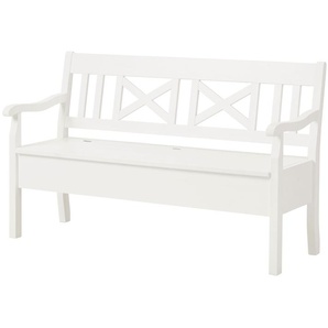 maison bleue Sitzbank  massiv Florian ¦ weiß ¦ Maße (cm): B: 148 H: 93 T: 56.0