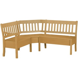 maison bleue Truhen-Eckbank  massiv Bendix ¦ holzfarben ¦ Maße (cm): H: 93