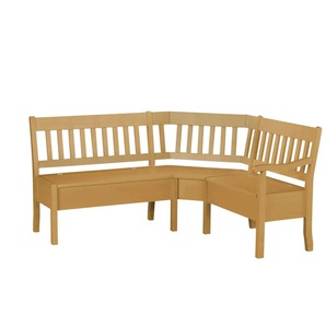 maison bleue Truhen-Eckbank massiv Bendix - holzfarben - Materialmix - 93 cm | Möbel Kraft