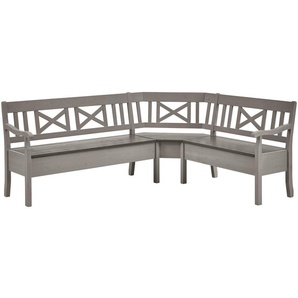 maison bleue Truheneckbank  massiv Florian ¦ grau ¦ Maße (cm): B: 214 H: 93 T: 171.0