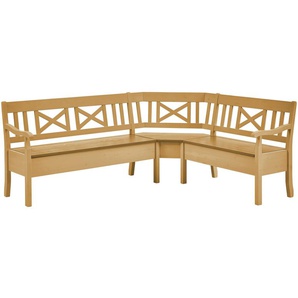 maison bleue Truheneckbank  massiv Florian ¦ holzfarben ¦ Maße (cm): B: 214 H: 93 T: 171.0