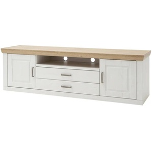 maison bleue TV-Element Xanten - weiß - Materialmix - 198 cm - 63 cm - cm 52,0 | Möbel Kraft