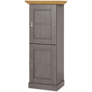 maison bleue Vitrine  Florian ¦ grau ¦ Maße (cm): B: 65,7 H: 163,5 T: 48.0