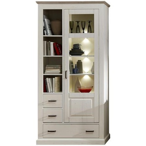 maison bleue Vitrine  Peru ¦ weiß ¦ Maße (cm): B: 99 H: 204 T: 42
