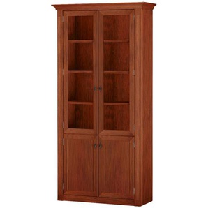 maison bleue Vitrine  Petit Chalet ¦ braun ¦ Maße (cm): B: 113 H: 226 T: 44