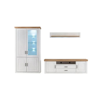 maison bleue Wohnkombination Xanten - weiß - Materialmix - 316 cm - 210 cm - cm 52,0 | Möbel Kraft