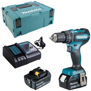 Makita - Akku-Schlagbohrschrauber 18V DHP485RTJ + 2x 5,0 Ah Akku + Lader im makpac