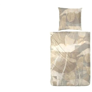 Mako-Satin Bettwäsche-Set | braun | 135 cm | 1 cm |